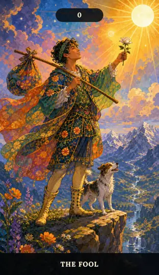 Карта The Fool у стилі Міфологія