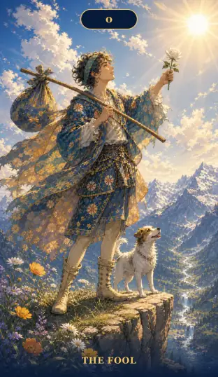 Карта The Fool у стилі Аніме